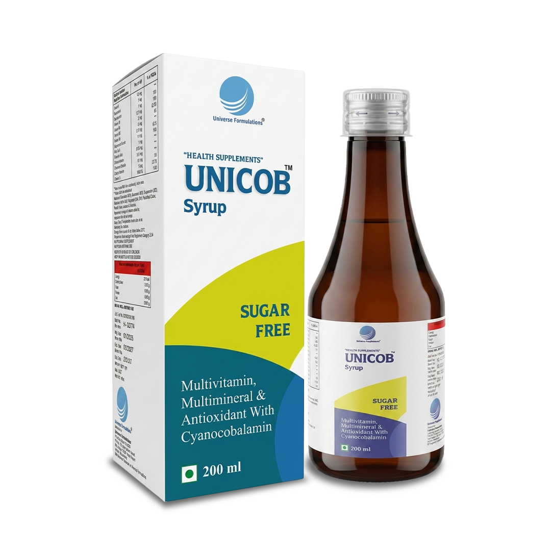 Unicop Syrup — side pack view by Universe Formulations