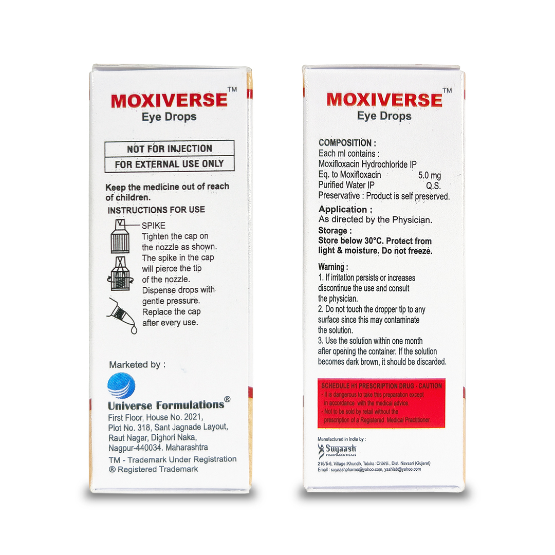 Moxiverse — back pack with composition details by Universe Formulations