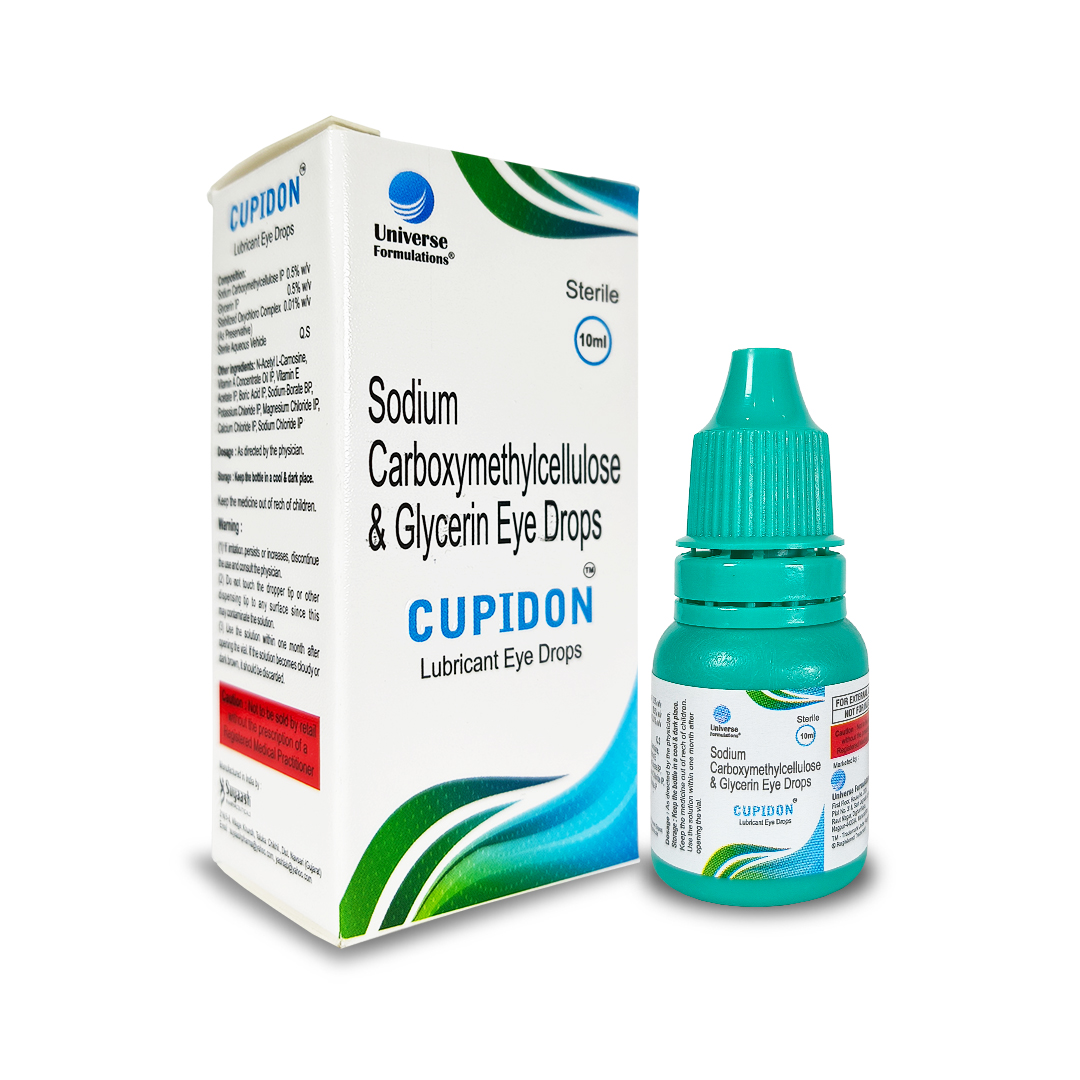 Cupidon Eye Drops — side pack view by Universe Formulations